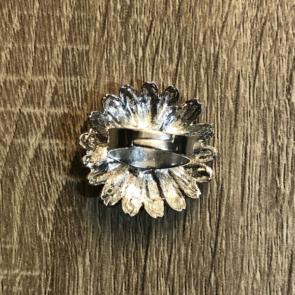 🌈 Pink Flower Burst Adjustable Ring - Picture 4 of 4